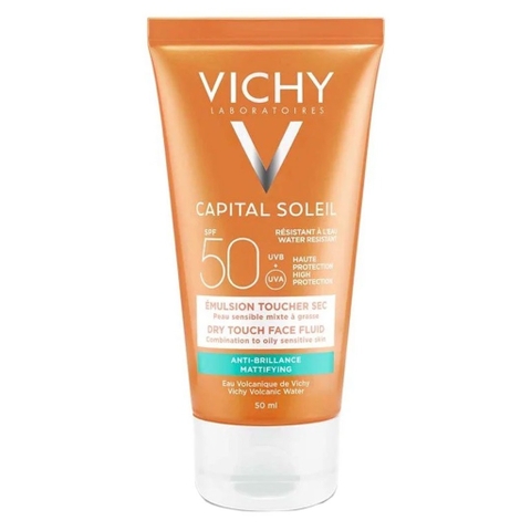 Kem Chống Nắng Vichy Capital Soleil Mattifying Dry Touch Face Fluid SPF50 UVB+UVA
