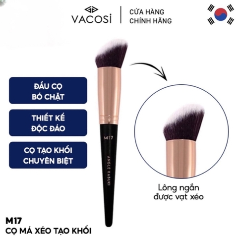 Cọ Tạo Khối Vacosi Kabuki Đầu Xéo M17
