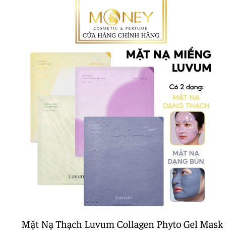 Mặt Nạ Thạch Luvum Collagen Phyto Gel Mask Dưỡng Trắng Da, Phục Hồi & Làm Mờ Nếp Nhăn