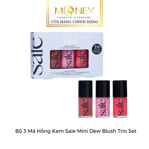 Bộ Set Má Hồng Kem Saie Mini Dew Blush Trio Set