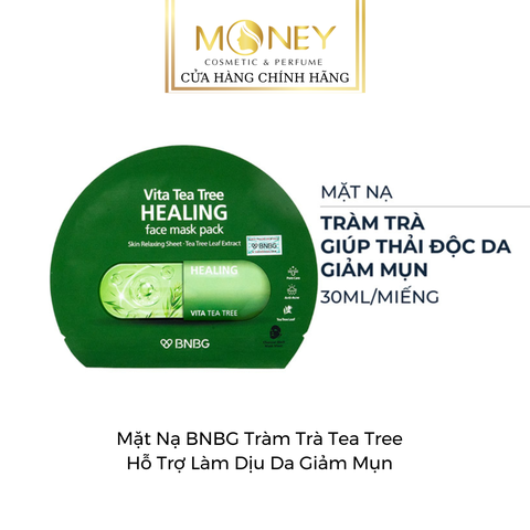 Mặt Nạ BNBG Tràm Trà Tea Tree Hỗ Trợ Làm Dịu Da Giảm Mụn
