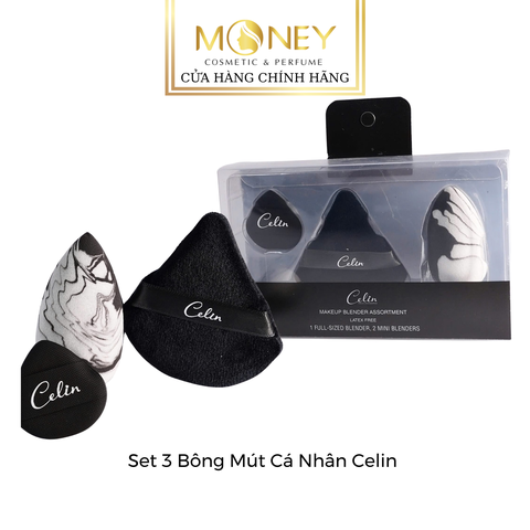 Set 3 Bông Mút Cá Nhân Celin