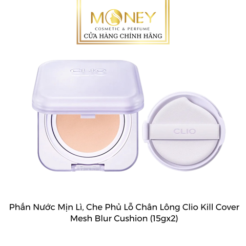 Phấn Nước Mịn Lì, Che Phủ Lỗ Chân Lông Clio Kill Cover Mesh Blur Cushion (15gx2)
