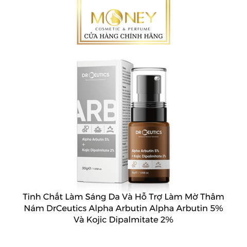Tinh Chất Làm Sáng Da Và Hỗ Trợ Làm Mờ Thâm Nám DrCeutics Alpha Arbutin Alpha Arbutin 5% Và Kojic Dipalmitate 2%