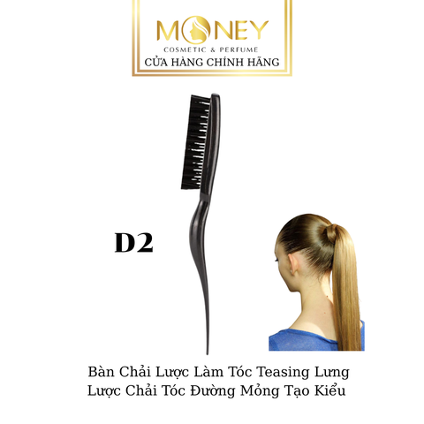 Bàn Chải Lược Làm Tóc Teasing Lưng Lược Chải Tóc Đường Mỏng Tạo Kiểu