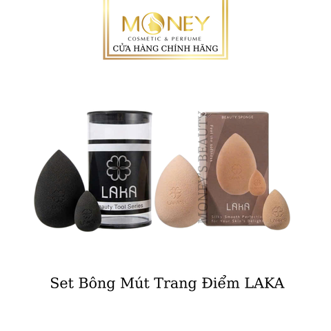 Set 2 Bông Mút Tán Nền Laka