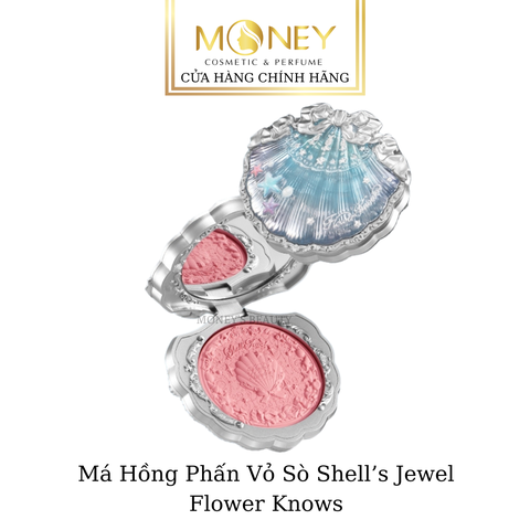 Phấn Má Hồng Hoa Biết Flower Knows Shell's Jewel Silk Satin Blush