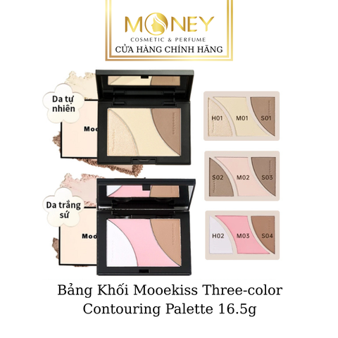 Bảng Khối Mooekiss Three-color Contouring Palette 16.5g