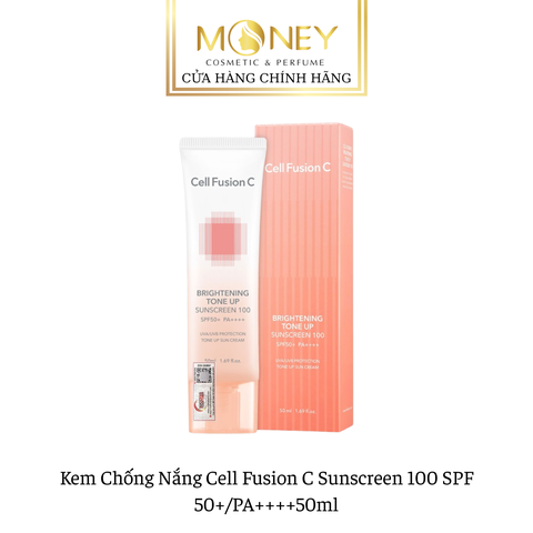 Kem Chống Nắng Cell Fusion C Nâng Tông Ráo Mịn Kiềm Dầu Brightening Tone Up Sunscreen 100 Spf50+ Pa ++++