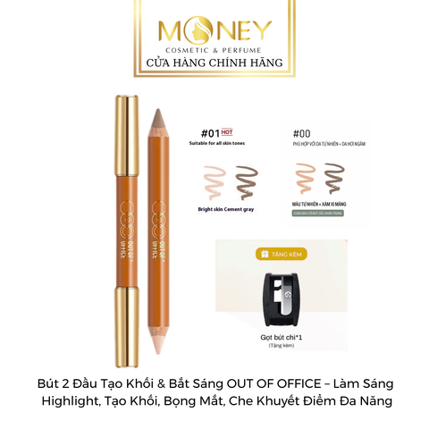 Bút Tạo Khối Và Bắt Sáng 2 Đầu Out Of Office Contour & Highlight Duo Pencil