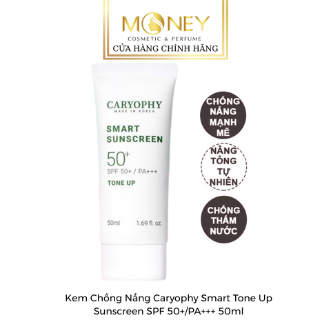 Kem Chống Nắng Nâng Tone Ngừa Mụn Caryophy Smart Tone Up Sunscreen SPF 50+/PA+++ 50ml
