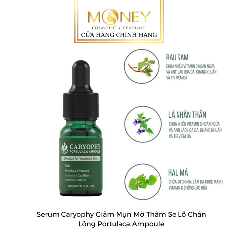 Serum Caryophy Giảm Mụn Mờ Thâm Se Lỗ Chân Lông  Portulaca Ampoule