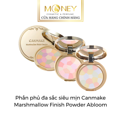 Phấn Phủ Đa Sắc Canmake Marshmallow Finish Powder Abloom Nâng Tông Kiềm Dầu Chỉnh Sắc Tố Da 4g