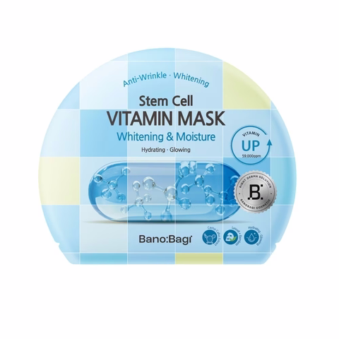 Mặt Nạ Cấp Ẩm , Trắng Da Banobagi Stem Cell Vitamin Mask Cấp Ẩm, Sáng Da Whitening & Moisture 30g