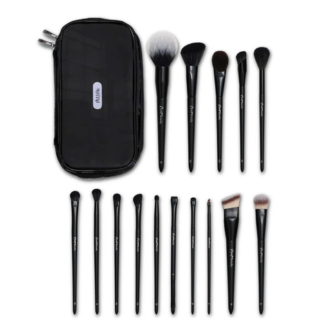 Bộ Cọ Trang Điểm Cá Nhân MUAs Beauty 15 Cây Thân Đen