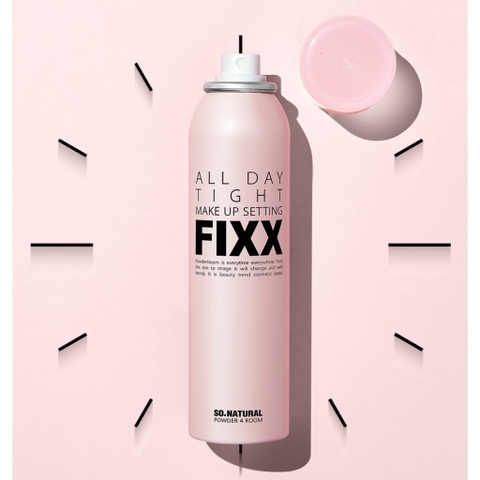 Xịt Khóa Nền Dành Cho Mọi Loại Da So Natural All Day Tight Make Up Setting Fixx (Hồng)