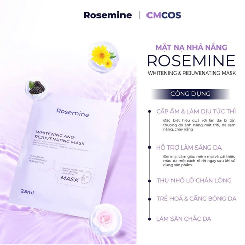 Mặt Nạ Trắng da , Phục Hồi Rosemine Whitening And Rejuvenating Mask