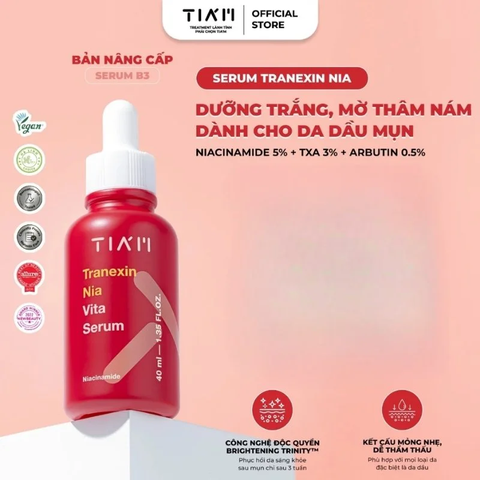Serum Tia'm Dưỡng Sáng, Mờ Thâm Nám 40ml Tranexin Nia Vita Serum