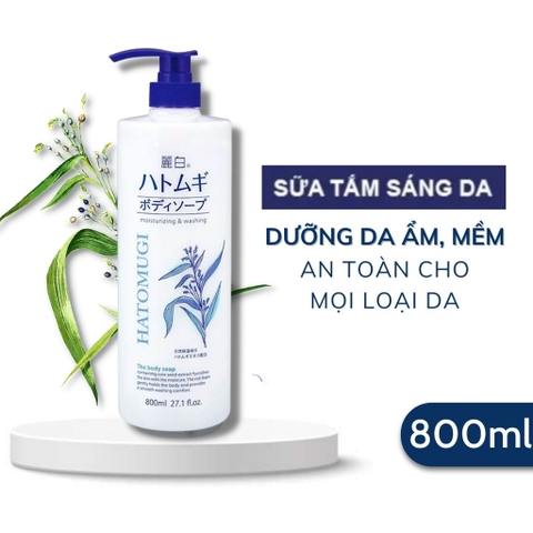 Sữa Tắm Dưỡng Ẩm Và Làm Sáng Da Reihaku Hatomugi Body Soap