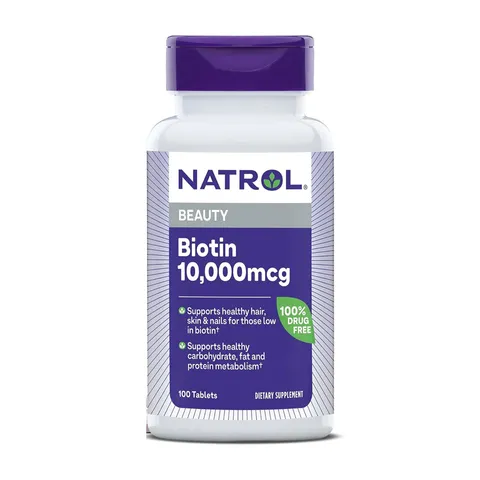 Viên Uống Đẹp Da Chống rụng Tóc ,Moc Tóc Natrol Biotin 10000mcg