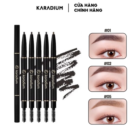 Chì Kẻ Mày 2 Đầu  Karadium Auto Eyebrow Pencil 0.18g