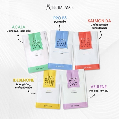 Mặt Nạ Vải Vi Sợi Be'Balance MICRO FIBER MASK 3in1 giúp Làm Đẹp Da (1 miếng)