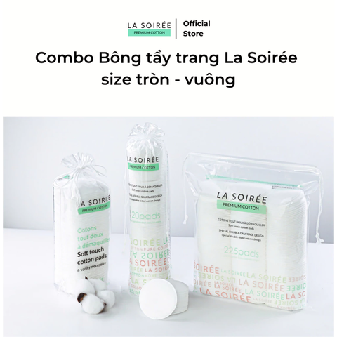 Bông Tẩy Trang La Soirée Premium Cotton