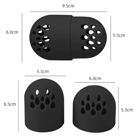 Hộp Đựng Mút Trứng Trang Điểm Silicon Nhựa Mềm Bảo Vệ Mút Tránh Bụi Bẩn