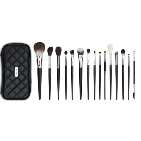 Bộ Cọ Cá Nhân MUA Accessories 15 Cây Cán Đen Chất Lông Mền Mịn