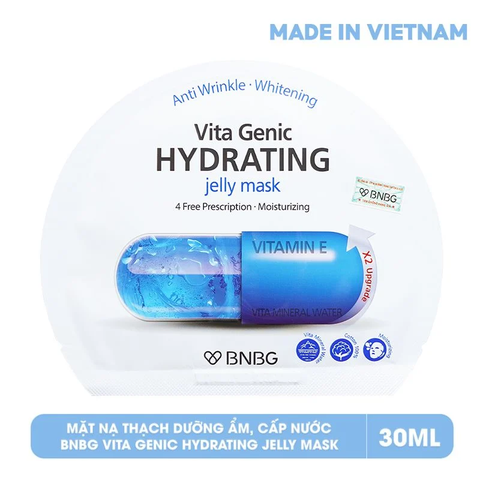 Măt Nạ Dưỡng Ẩm Vitamin E BNBG Vita Hydrating Jelly Mask 30ml (Xanh Dương)