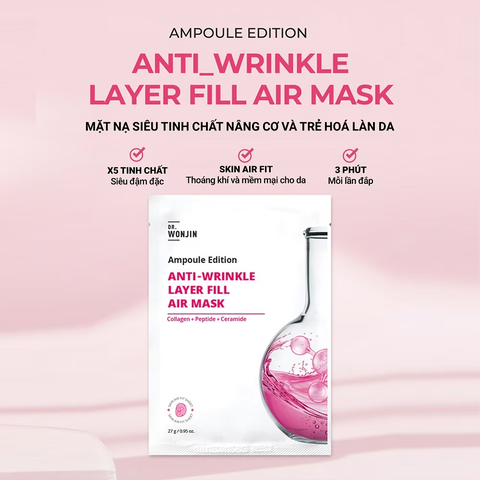 (10 Miếng/Hộp) Mặt Nạ Chống Lão Hóa Dr.Wonjin  Ampoule Edition Anti Wrinkle Layer Fill Air