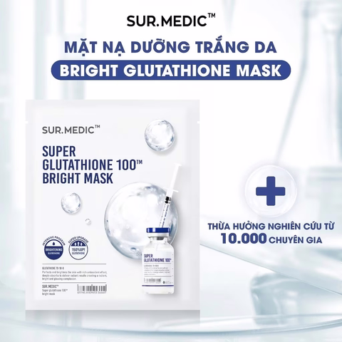 Mặt Nạ Dưỡng Trắng Da Sur.Medic+  Super Gluthathione 100 Bright Mask 30g