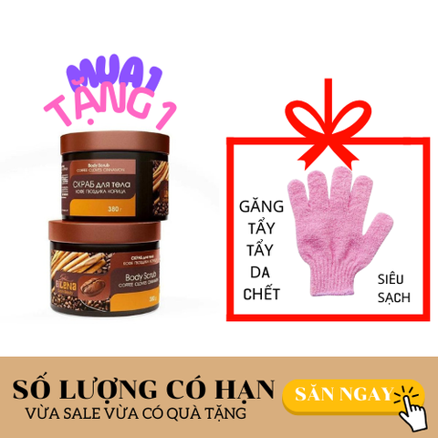 Tẩy Da Chết Dành Cho Body Bilena Body Scrub Coffee Cloves Cinnamon