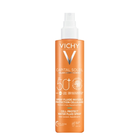 Xịt Chống Nắng Vichy Capital Soleil Cell Protect Water Fluid Spray SPF50+