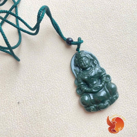Mặt Dây Quan Âm Ngọc Phỉ Thúy Miến Điện