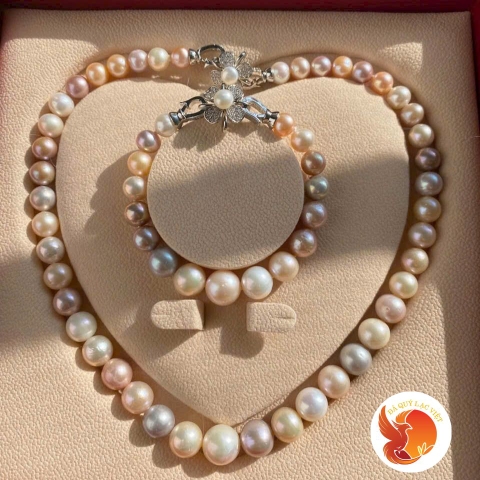 Bộ Trang Sức Ngọc Trai Tứ Quý Cao Cấp