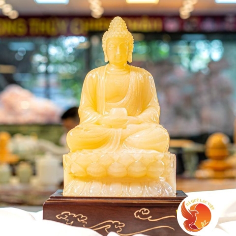 Tượng Đá Quý Phật Tổ Tọa Đài Sen