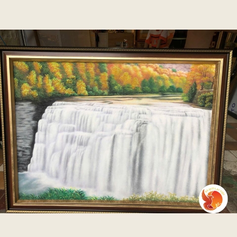 Tranh Đá Thác Nước
