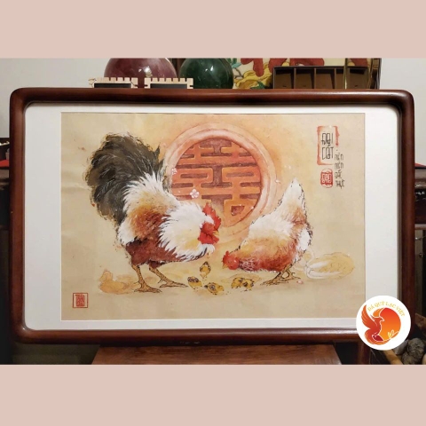 Tranh Đại Cát - Niên Niên Đắc Thực