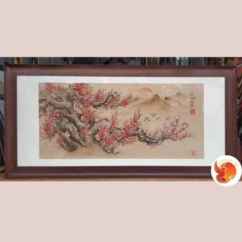 Tranh Giấy Dó Cát Khánh Lâm Môn