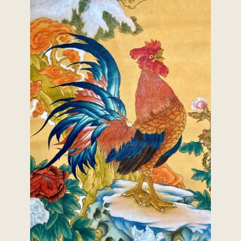 Tranh Vẽ Từ Ngọc Thạch - Kim Kê Ngọc Thức