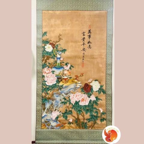 Tranh Vẽ Từ Ngọc Quý - Vạn Sự Như Ý - Phú Quý Cát Tường