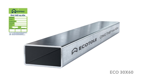 Thép hộp chữ nhật mạ kẽm Ecotole 30x60