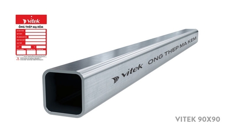 Thép hộp vuông mạ kẽm Vitek 90x90