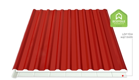 Tôn chống cháy Ecotole 11 sóng khổ 1.07m