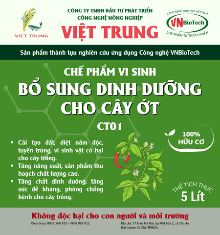 BỔ SUNG DINH DƯỠNG CHO CÂY ỚT