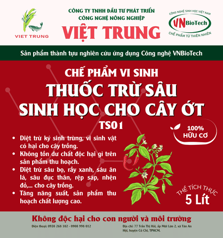 Thuốc trừ sâu sinh học cho cây ỚT