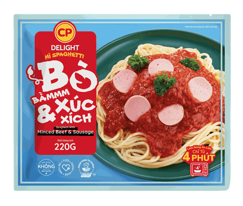 CP Delight Mì Spaghetti Bò Bằm Xúc Xích
