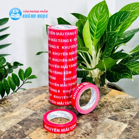 Băng keo Khuyến Mãi Tặng Kèm (2.4cm x 72mét)