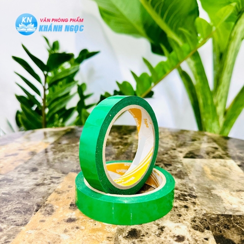 Băng keo màu xanh lá 2cm